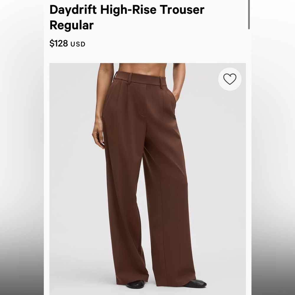 Lululemon Daydrift High Rise Trouser